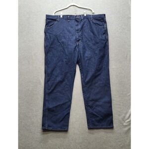 Rustler Men Jeans 48X30 Blue Denim Straight‎ Leg 30" Inseam NWT